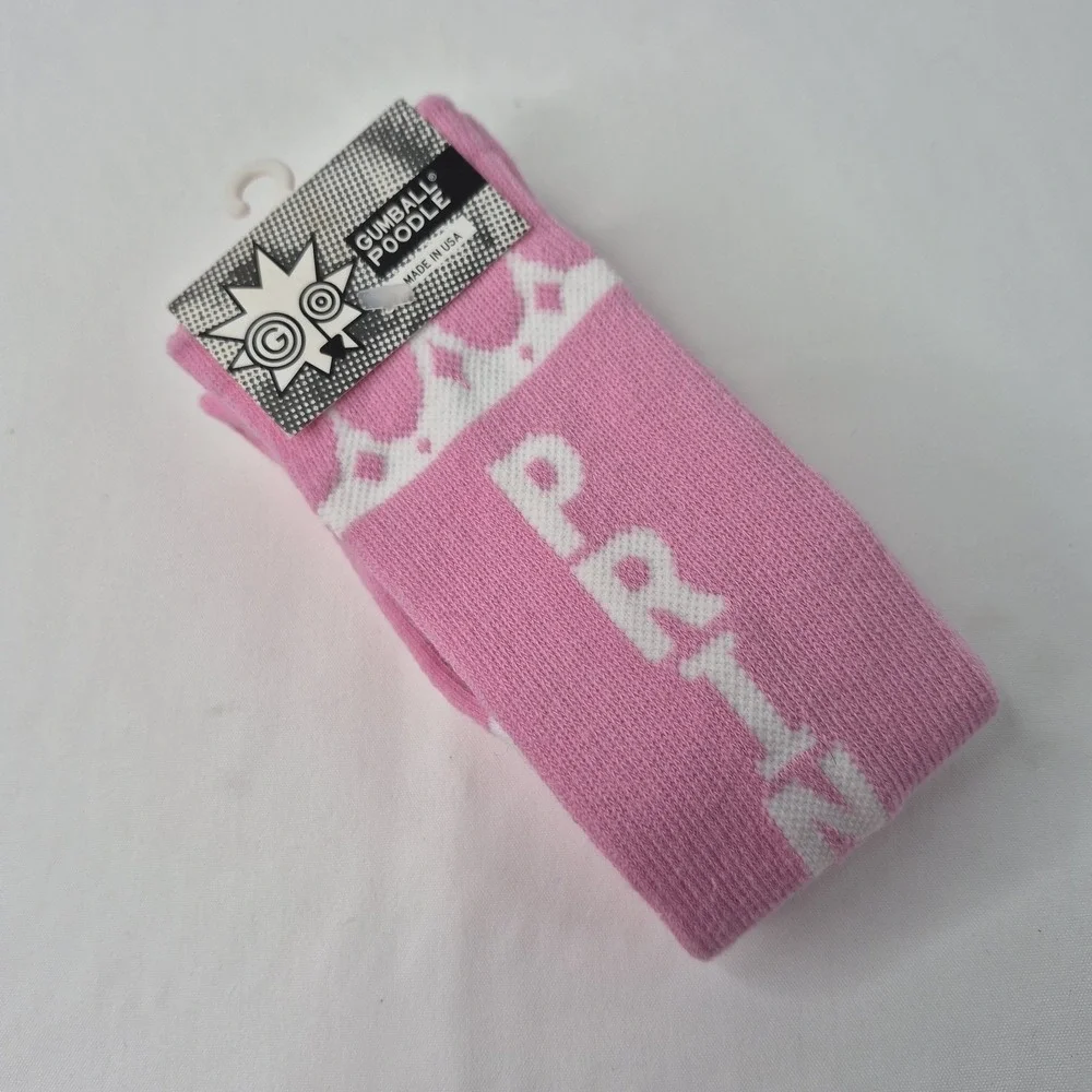 Gumball Poodle Adult OSFM Unisex Socks Novelty Princess Pink Knee High 2014 NEW